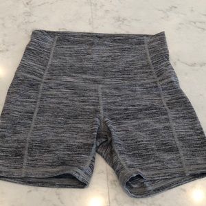 GRAY LULU LEMON workout shorts